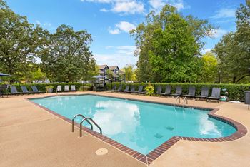 Two sparkling outdoor pools